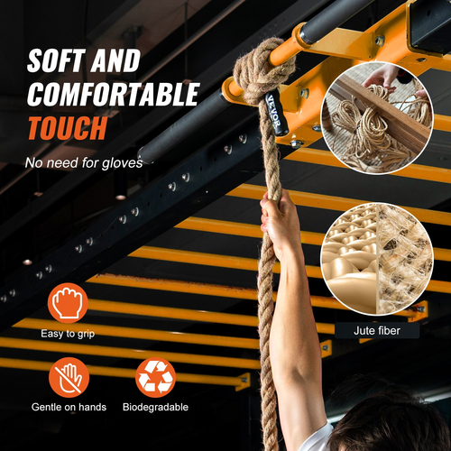 VEVOR 1&quot;x100FT Gym Climbing Rope Fitness Strength Training Rope Άσκηση στο σπίτι
