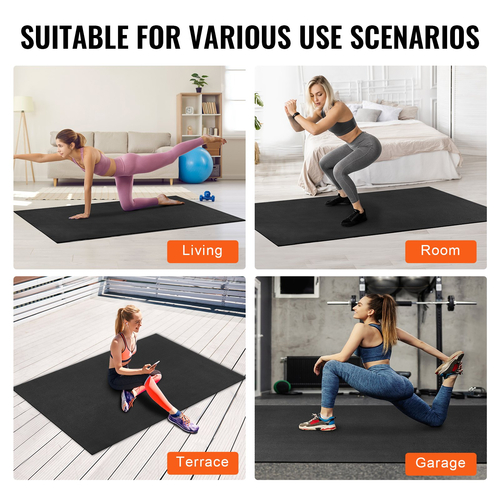 VEVOR Exercise Mat, αντιολισθητικό χαλάκι γιόγκα, γυμναστήριο, πιλάτο, γυμναστήριο (7x5 πόδια)
