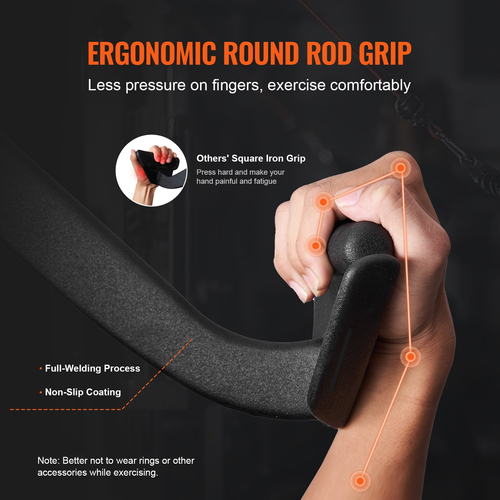 VEVOR LAT Pulldown Bar Tricep Handle Attachment V-bar Μηχάνημα καλωδίου για το σπίτι γυμναστήριο