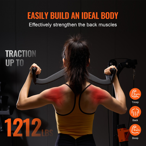 VEVOR LAT Pulldown Bar Tricep Handle Attachment V-bar Μηχάνημα καλωδίου για το σπίτι γυμναστήριο