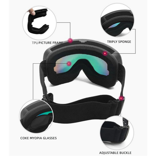 Μάσκα Σκι - HX037 - 920679 - Black/Black