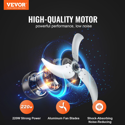 VEVOR Drum Fan 30 Inch High Velocity Industrial Use 3-Speed ​​13000CFM for Warehouse