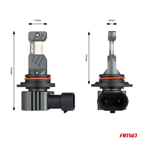 ΛΑΜΠΕΣ LED HΒ4 9006 12V 60W 6.000K 5.600lm +400% LED CAN-BUS HYBRID SERIES AMIO - 2 ΤΕΜ.