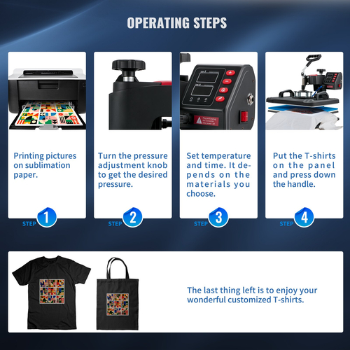 VEVOR Heat Press, 5 σε 1 Heat Press Machine 12x15, εκτυπωτής μεταφοράς εξάχνωσης Clamshell, γρήγορη θέρμανση, ψηφιακός ακριβής έλεγχος θερμοκρασίας, βινυλίου θερμότητας για T-Shirt Plate Mug Cup, 1250W