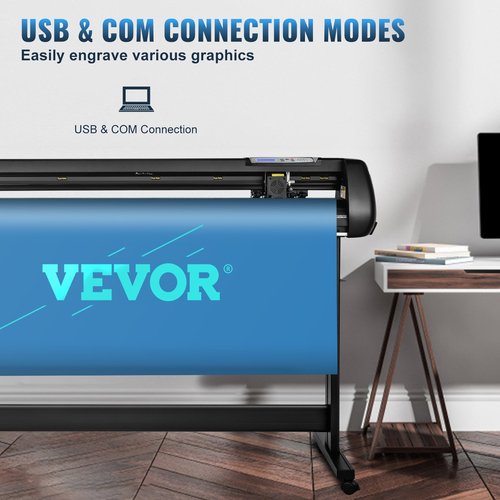 Μηχάνημα κοπής βινυλίου VEVOR, Plotter κοπής 53 ιντσών, κιτ μηχανής κοπής εκτός σύνδεσης, ρυθμιζόμενος άξονας ακριβούς κυλίνδρου υψηλής ακρίβειας ταχύτητα και δύναμη, DIY SignMaster Software Blade Basket Tool για Windows