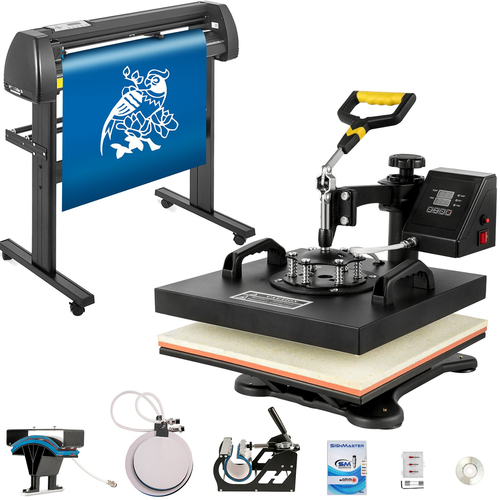 Μηχανή μεταφοράς θερμότητας VEVOR 5 σε 1 38x38cm με Vinyl Cutter Plotter Machine Kit Art Craft Printer Sublimation (34&quot;/870mm)