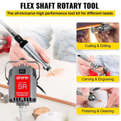 VEVOR SR Hanging Flexshaft Mill 230W 4mm Engraving Flex Shaft Jewelry Εργαλεία σχεδίασης &amp; επισκευής Flex Shaft Jewelry