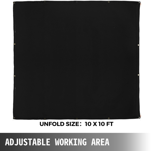 Κουβέρτα συγκόλλησης VEVOR 10 x 10 FT Κουβέρτα Fiberglass Heavy-Duty κουβέρτα επιβραδυντικό πυρκαγιάς για εύκολο κρέμασμα και προστασία από σπινθήρες και πιτσιλίσματα