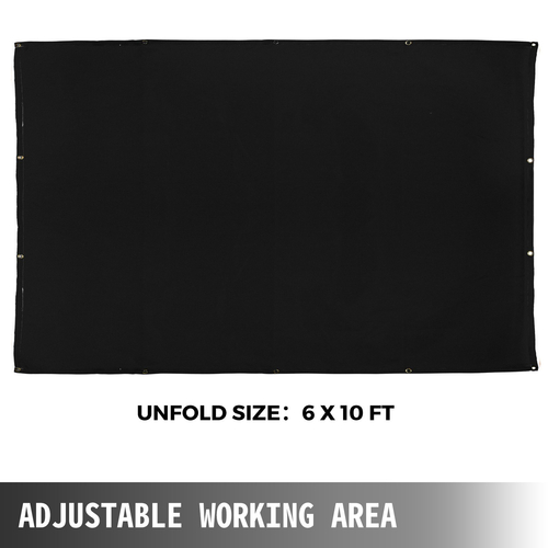 Κουβέρτα συγκόλλησης VEVOR 6 x 10 FT Κουβέρτα Fiberglass Heavy-Duty κουβέρτα επιβραδυντικό πυρκαγιάς για εύκολο κρέμασμα και προστασία από σπινθήρες και πιτσιλίσματα