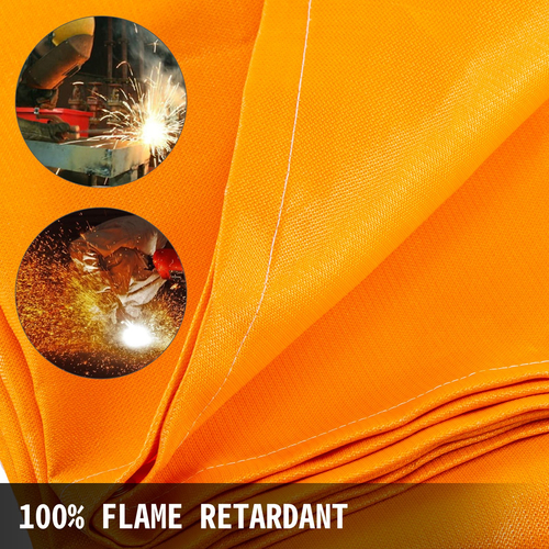 Κουβέρτα συγκόλλησης VEVOR 6 x 10 FT Κουβέρτα Fiberglass Heavy-Duty κουβέρτα επιβραδυντικό πυρκαγιάς για εύκολο κρέμασμα και προστασία από σπινθήρες και πιτσιλίσματα