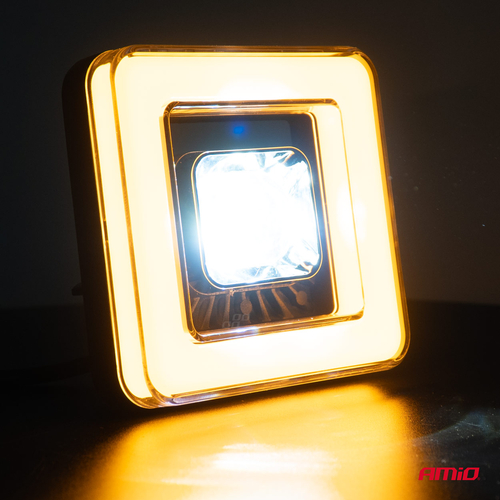 ΠΡΟΒΟΛΕΑΣ ΕΡΓΑΣΙΑΣ ΤΕΤΡΑΓΩΝΟΣ LED 45W 9-36V 8.000lm 6.500K AWL57 AMIO - 1 ΤΕΜ.