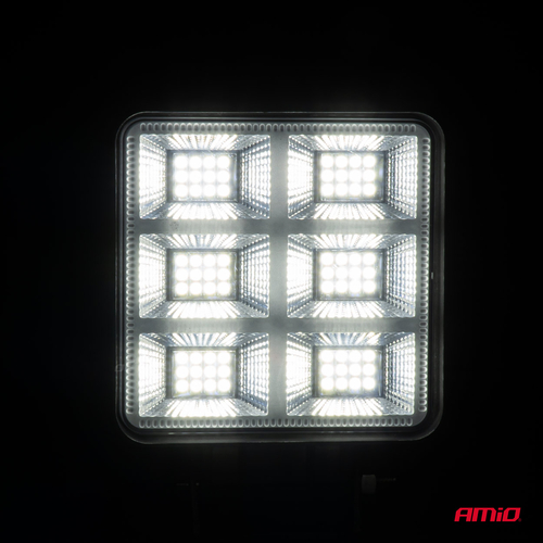 ΠΡΟΒΟΛΕΑΣ ΕΡΓΑΣΙΑΣ ΤΕΤΡΑΓΩΝΟΣ LED 69W 9-36V 7.200lm 6.500K AWL60 AMIO - 1 ΤΕΜ.