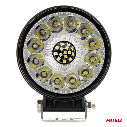 ΠΡΟΒΟΛΕΑΣ ΕΡΓΑΣΙΑΣ ΣΤΡΟΓΓΥΛΟΣ LED 96W 9-36V 9.600lm 6.500K AWL62 AMIO - 1 ΤΕΜ.