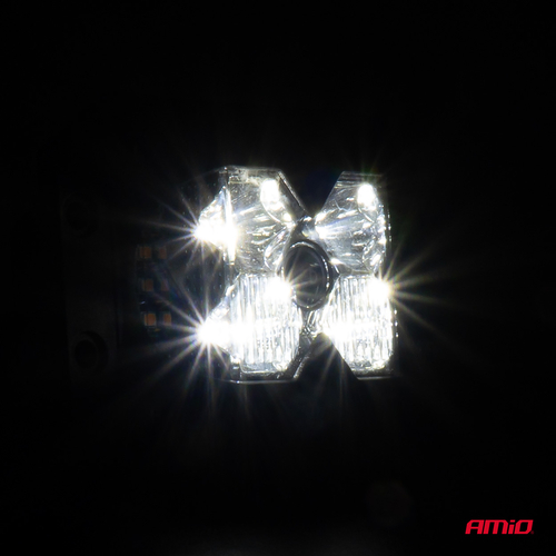 ΠΡΟΒΟΛΕΑΣ ΕΡΓΑΣΙΑΣ ΤΕΤΡΑΓΩΝΟΣ LED 60W 9-36V 6.000lm 6.500K AWL66 AMIO - 1 ΤΕΜ.