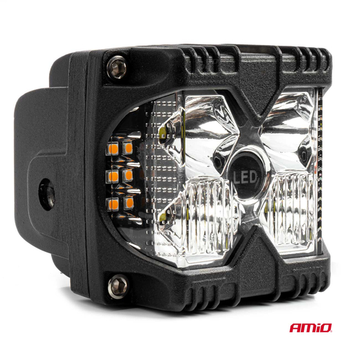 ΠΡΟΒΟΛΕΑΣ ΕΡΓΑΣΙΑΣ ΤΕΤΡΑΓΩΝΟΣ LED 60W 9-36V 6.000lm 6.500K 95x80x90mm AWL67 AMIO - 1 ΤΕΜ.