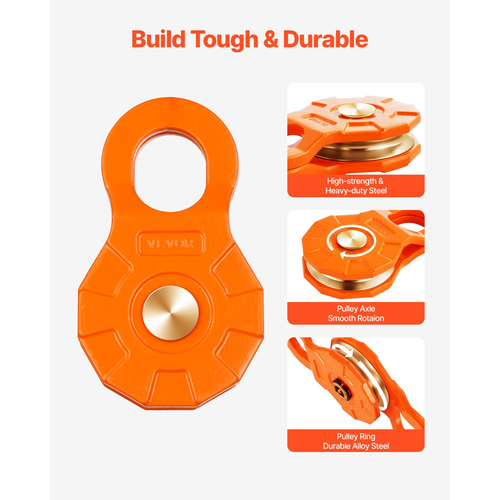 VEVOR 30 Ton Snatch Block Pulley Snatch 66.000 lbs Χωρητικότητα Off Road Recovery