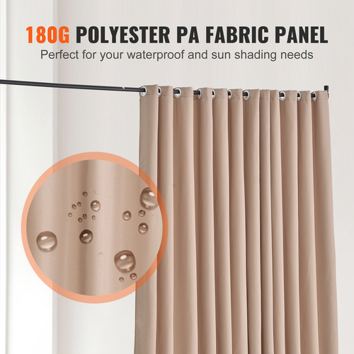 VEVOR Room Divider Φορητό πάνελ Διαχωριστικό δωματίου με ρόδες Privacy Screen Καφέ