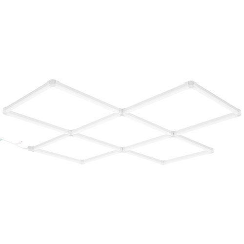 VEVOR Τετράγωνα LED φώτα γκαράζ 22000LM 5 πλέγματα Φωτεινό φωτιστικό καταστήματος με λεπτομέρειες αυτοκινήτου