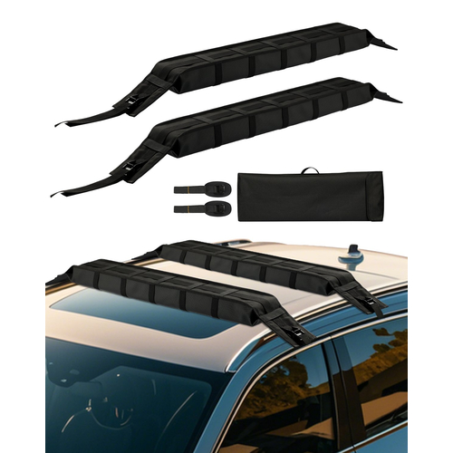 VEVOR Soft Roof Rack Pads 33in 176lbs Χωρητικότητα φόρτωσης για αποσκευές καγιάκ κανό σερφ