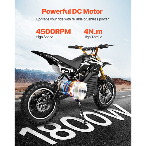 VEVOR 1800W Electric Brushless DC Motor Kit 48V 4500rpm Κινητήρας με ελεγκτή