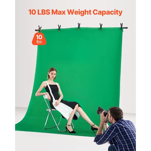 VEVOR Backdrop Stand Background Stand Kit 5 x 6,5 ft για Party &amp; Photo Studio