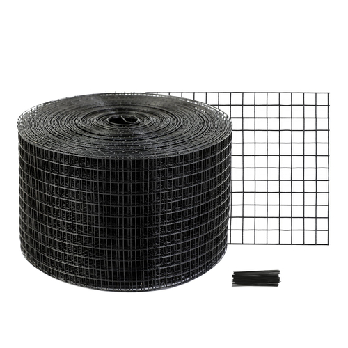 VEVOR 8 ιντσών x 100ft Solar Panel Bird Guard, Critter Guard Roll Kit με επίστρωση PVC ανθεκτική στη σκουριά, Προστατευτικό ηλιακού πάνελ με σύρματα ελαστικών 50 τμχ, συρμάτινο πλέγμα 1/2 ιντσών
