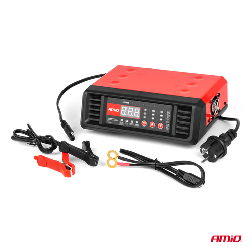 ΦΟΡΤΙΣΤΗΣ ΜΠΑΤΑΡΙΑΣ 6/12V max10A ΨΗΦΙΑΚΟΣ AMIO - 1 τεμ.
