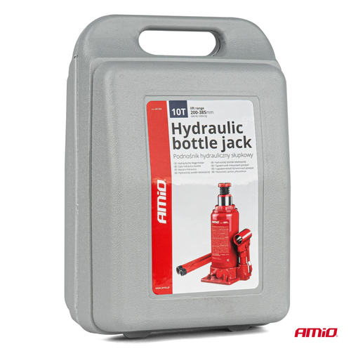 ΓΡΥΛΟΣ ΥΔΡΑΥΛΙΚΟΣ 10 ΤΟΝΩΝ (10.000kg) ΑΝΥΨΩΣΗ: 200-385mm ΜΕ ΒΑΛΙΤΣΑΚΙ AMIO - 1 τεμ.