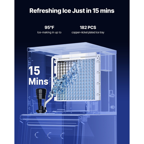 VEVOR Commercial Ice Maker 500 lbs/24 h Αυτοκαθαριζόμενη παγομηχανή - Μόνο κεφαλή