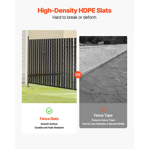 VEVOR Chain Link Fence Slats Privacy Διπλό τοίχωμα με φτερά για ψηλό φράχτη 8&#039;