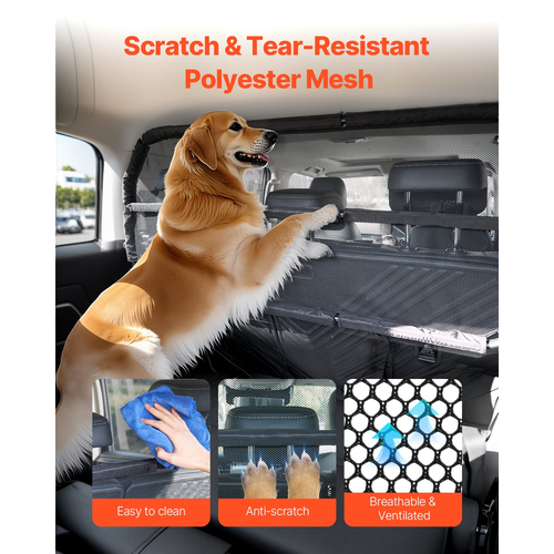 VEVOR Dog Car Barrier 46" Wide Divier Car for Cargo Vehicle Barrier Pet Barrier