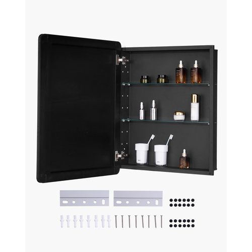 VEVOR Medicine Cabinet 24" x 30" Mirror Medicine Cabinet Ρυθμιζόμενα ράφια