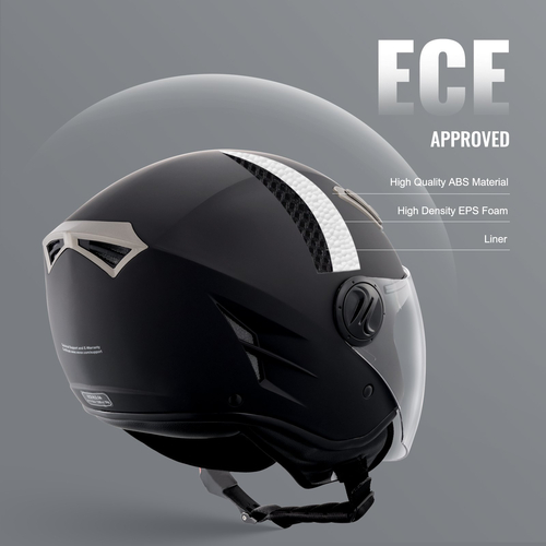 Κράνος μοτοσυκλέτας VEVOR 3/4-Face Motocross με υποδοχή Bluetooth