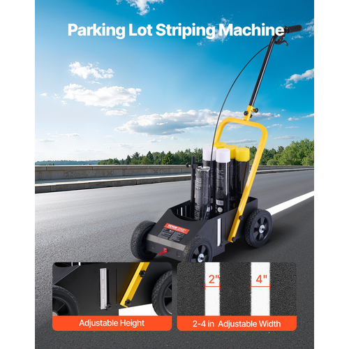 VEVOR Striping Line Marking Machine 24 x 13 x 35,4 in Striping Machine Machine Black