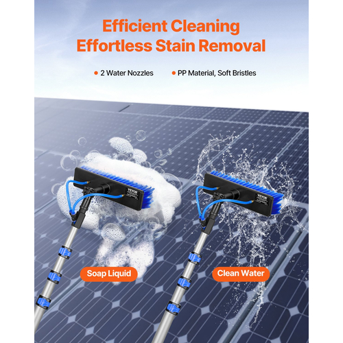 VEVOR Water Fed Pole Kit 6m Solar Panel Cleaning Stole with επεκτεινόμενη λαβή