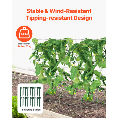 VEVOR A-Frame Cucumber Trellis 35" x 55" Πτυσσόμενο μεταλλικό καφασωτό κήπου