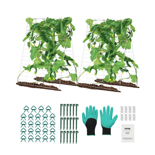 VEVOR A-Frame Cucumber Trellis 35" x 55" Πτυσσόμενο μεταλλικό καφασωτό κήπου
