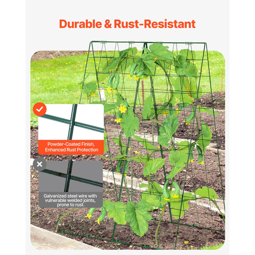 Πτυσσόμενο μεταλλικό καφασωτό κήπου VEVOR A-Frame Cucumber Trellis 46" x 32