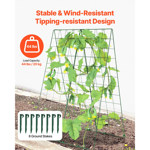 Πτυσσόμενο μεταλλικό καφασωτό κήπου VEVOR A-Frame Cucumber Trellis 46" x 32