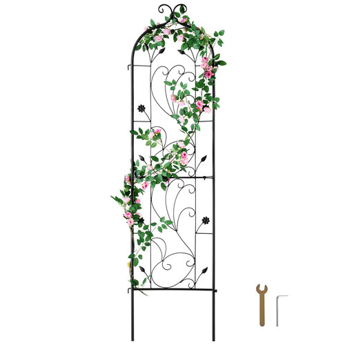 VEVOR Metal Garden Trellis for Climbing Plant Support 60 x 15 σε ανθεκτικό στη σκουριά