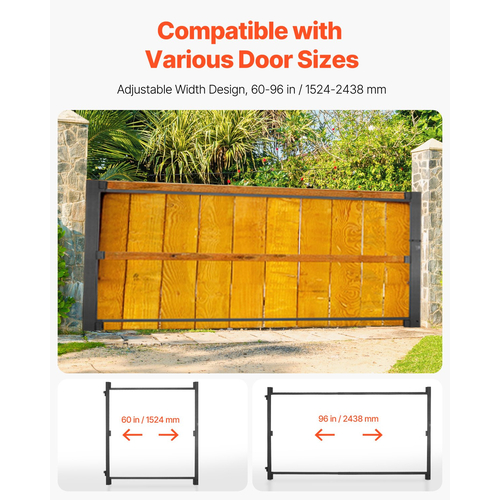 VEVOR Gate Building Kit Ταιριάζει 60 έως 96 σε μεγάλα ανοίγματα 4 έως 5 πόδια ψηλό φράχτη