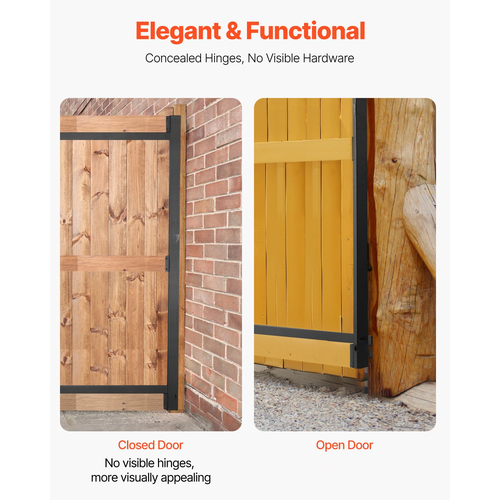 VEVOR Gate Building Kit Ταιριάζει 60 έως 96 σε μεγάλα ανοίγματα 6 έως 7 πόδια ψηλός φράχτης
