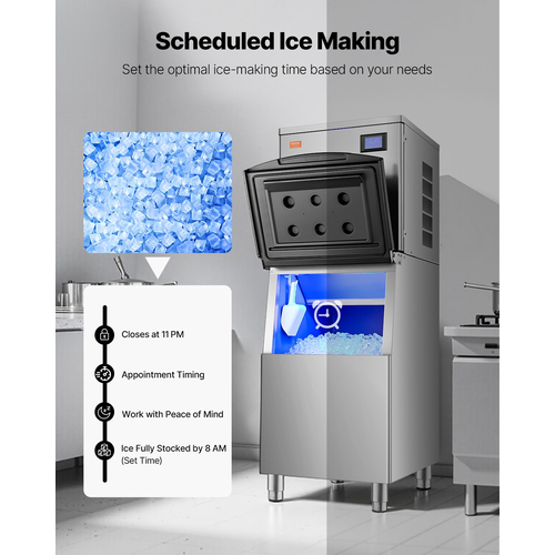 VEVOR Commercial Ice Maker 550 lbs/Day Self-Cleaning Ice Machine - Head Only
