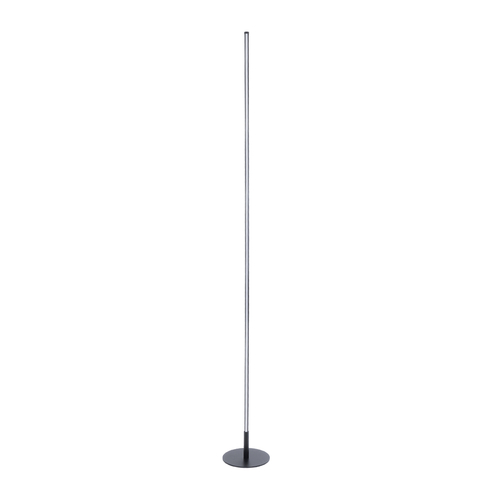 GloboStar® DALUMA 60470 Επιδαπέδιο Φωτιστικό LED CCT 24W 2640lm 200° AC 220-240V - Εναλλαγή Φωτισμού μέσω On/Off All In One Ψυχρό 6000k+Φυσικό 4500k+Θερμό 2700k Μ18 x Π18 x Υ160cm - Μαύρο - 3 Χρόνια Εγγύηση