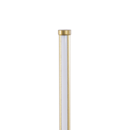 GloboStar® DALUMA 60472 Επιδαπέδιο Φωτιστικό LED CCT 24W 2640lm 200° AC 220-240V - Εναλλαγή Φωτισμού μέσω On/Off All In One Ψυχρό 6000k+Φυσικό 4500k+Θερμό 2700k Μ18 x Π18 x Υ160cm - Χρυσό - 3 Χρόνια Εγγύηση