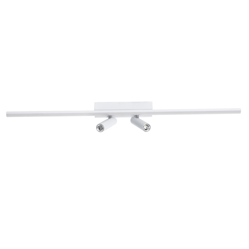 GLOBOSTAR® BARETTI 61227 Φωτιστικό Οροφής Linear Design LED CCT με Κινούμενα Σποτ LED Downlight 24W 2688lm 160° & 45° AC 220-240V IP20  - Εναλλαγή Φωτισμού μέσω Διακόπτη On/Off All In One Ψυχρό 6000k+Φυσικό 4500k+Θερμό 2700k - Μ80 x Π5.5 x Υ5 cm - Λευκό - 3 Χρόνια Εγγύηση
