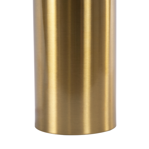 GloboStar® URANUS-S 61451 Μοντέρνο Επιτραπέζιο Φωτιστικό Πορτατίφ Δίφωτο 2 x E27 AC220-240V IP20 - Φ25 x Υ39cm - Χρυσό Πλατίνα Μεταλλικό Καμπάνα με Διακόπτη On/Off - 5 Χρόνια Εγγύηση