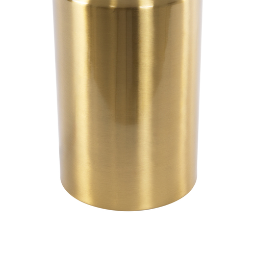 GloboStar® URANUS-M 61455 Μοντέρνο Επιτραπέζιο Φωτιστικό Πορτατίφ Δίφωτο 2 x E27 AC220-240V IP20 - Φ35 x Υ54cm - Χρυσό Πλατίνα Μεταλλικό Καμπάνα με Διακόπτη On/Off - 5 Χρόνια Εγγύηση