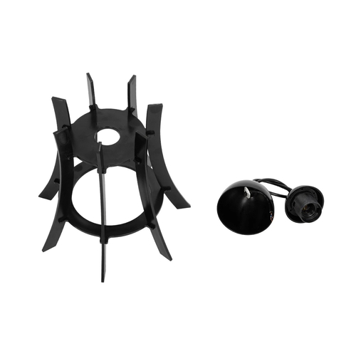 GloboStar® VIVIDUS 202-0029 Μοντέρνο Κρεμαστό Φωτιστικό Ανάρτηση Μονόφωτο 1 x E27 IP20 Μαύρο  - Μ30 x Π30 x Υ70cm