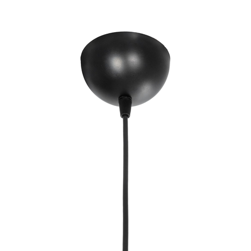 GloboStar® CONEY 203-0070 Μοντέρνο Κρεμαστό Φωτιστικό Καπέλο Μονόφωτο 1 x E27 IP20 Γκρι Διάτρητο Ύφασμα - Μ26 x Π26 x Υ25cm